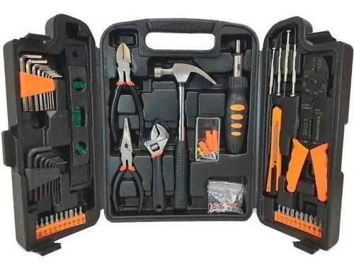 Imagen 4 de 8 de Taladro Atornillador Percutor Lusqtoff 18v + Set 129 Piezas
