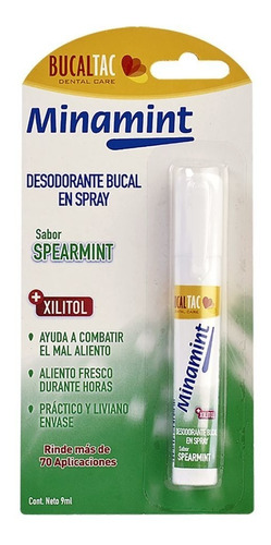 Minamint Desodorante Spray Bucal Spearmint