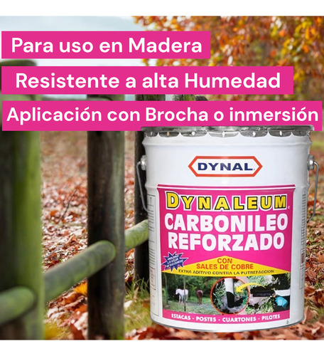 Carbolineo Reforzado Tineta Dynal Para Madera 17 Litros