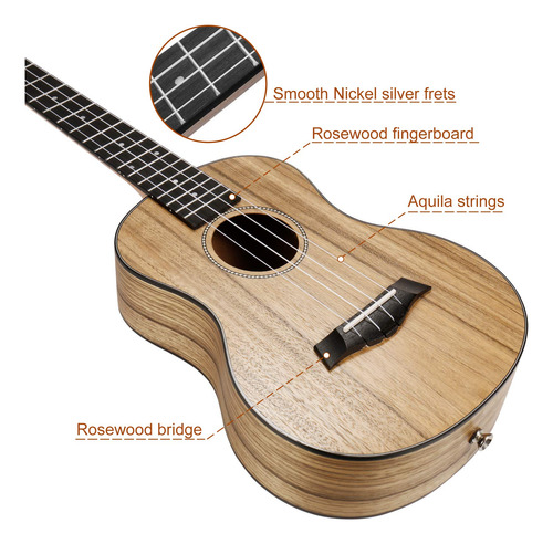 Ukelele Tenor Ranch De 26 Pulgadas Profesional Aprender A