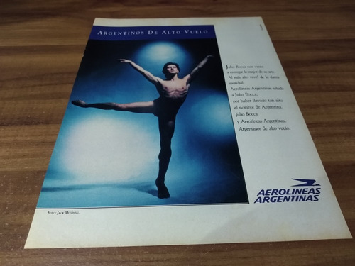 (ph745) Publicidad Julio Bocca * Aerolineas Argentinas (Usado)