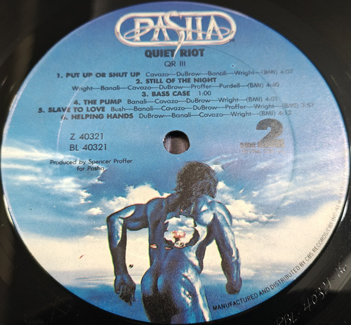 Quiet Riot Qr Iii Lp Usa 1ra Edic Whitesnake Van Halen Tesla Usa 1ra Edicion (Usado)