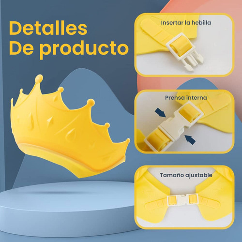 - 2pz Gorro De Ducha Ajustable For Proteger Los Ojos Del