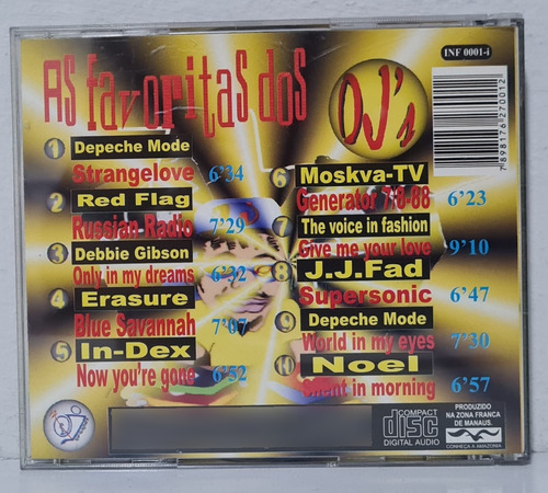 Cd As Favoritas Dos Djs - Extended Versions (Usado)