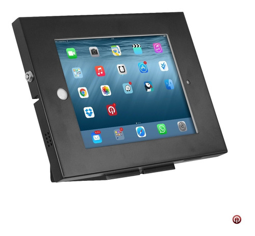 Imagen 3 de 5 de Caja Base Pared Soporte Seguridad Antirrobo iPad 2017 Acero