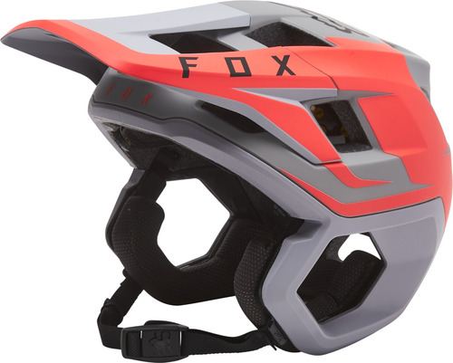 Casco Mtb Fox Dropframe Pro Gris Y Naranja #28419-097