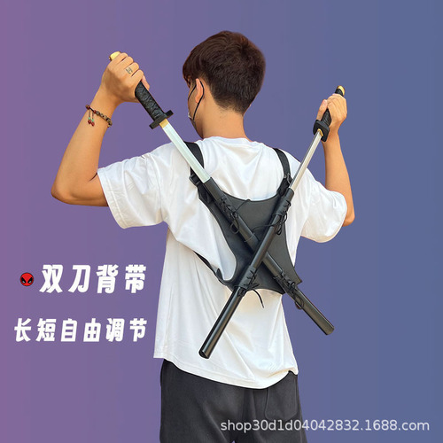 Deadpool Katana Set 2 Espadas + Mochila 76cm