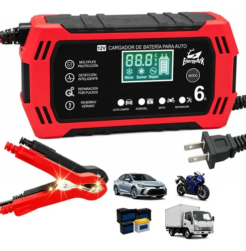 Cargador EnergyArk 12 V 6 A