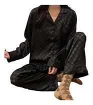 Comprar Pijamas Y Pijamas De Seda Helada De Otoño Para Mujer