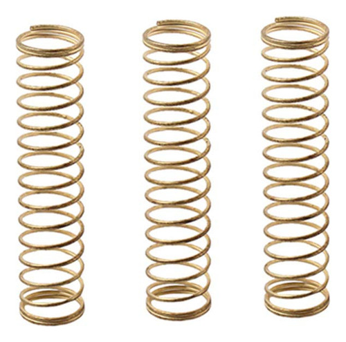Supvox 3pcs Reemplazo Trompeta Muelles De Resortes De Latón Para Reparar Piezas De Trompeta Instrumento De Viento (oro)