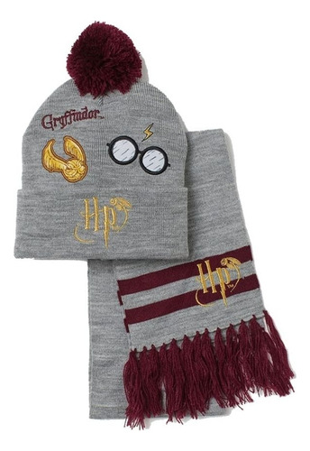 Set Gorro Y Chalina H&m Harry Potter Gryffindor
