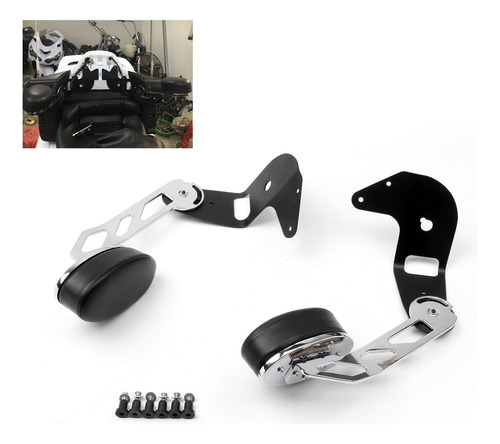 2 Passenger Armrests Kit Para Honda Gl1800 Goldwing 01-17