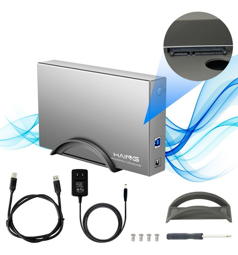 Case Gabinete Usb 3.0 Disco Duro 3.5  Sata 3 Uasp 8tb