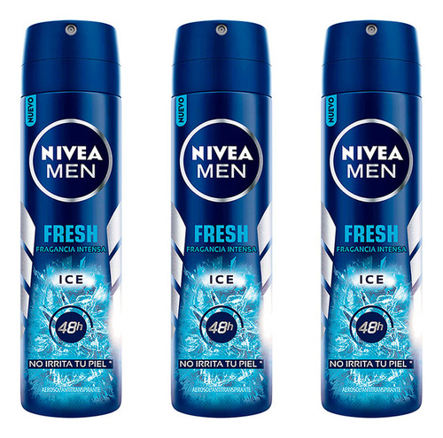 Nivea Deo Fresh Ice Spray 150ml (x3)