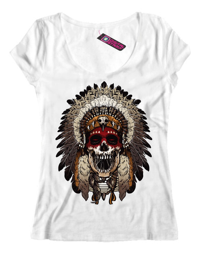 Remera Mujer Apache Indian Cherokee Indios Nativos T15 Dtg