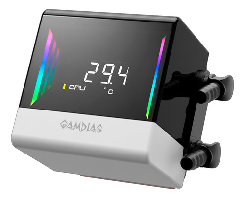 Refrigeración Liquida Gamdias Chione E4-420 Argb (blanco) Led Rgb