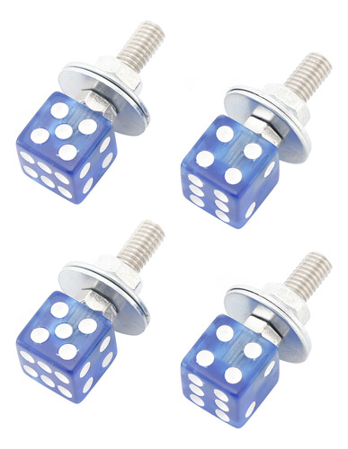Tornillo Para Placa De Matrícula Dice, 4 Unidades