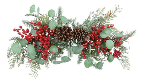 Botín Navideño Hiiarug, 24 Pulgadas, Rama De Pino Artificial