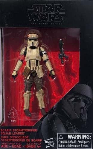 Figura de acción Scarif Stormtrooper Squad Leader de Hasbro The Black Series
