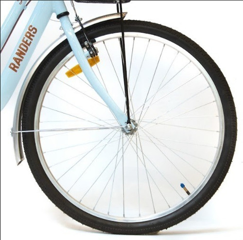 Imagen 2 de 8 de Bicicleta De Paseo Rod 26 Strada Vintage Celeste Aluminio Mg