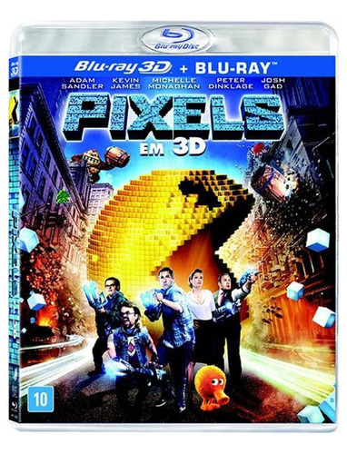 Blu-ray Duplo (2d + 3d) - Pixels