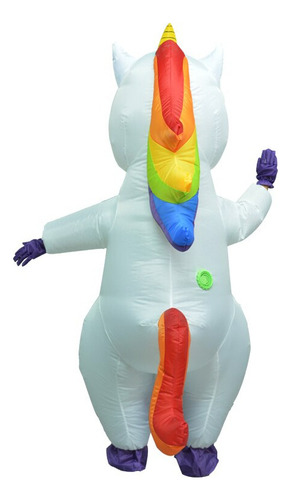 Disfraz Unicornio Inflable Rosa Cuerpo Completo Unicorn Air