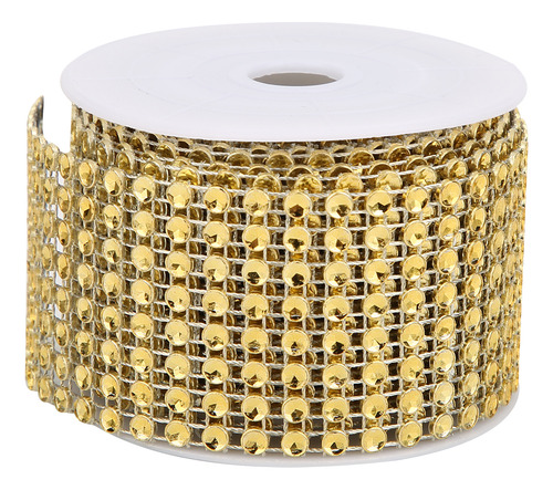 Rollo De Malla Con Diamantes De Imitación De Rhinestonewrap,
