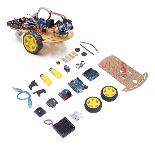 Kit De Chasis De Coche Robot Inteligente, Desarrollo Program