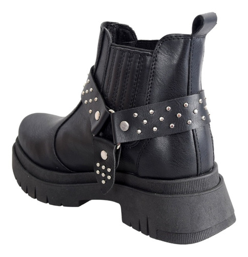 Imagen 5 de 7 de Bota Botineta Borcego Elastizado Cinturon Desmontable 878roc