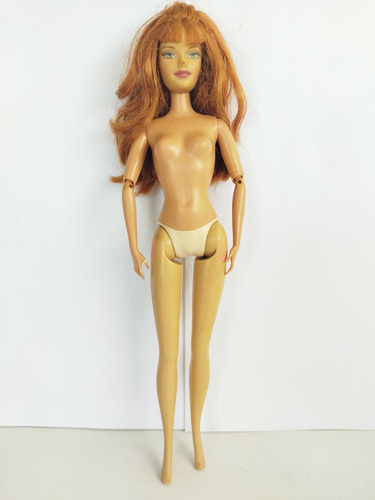 Barbie Articulada Brazos Pelirroja Lacio Fleco Pecas 2002