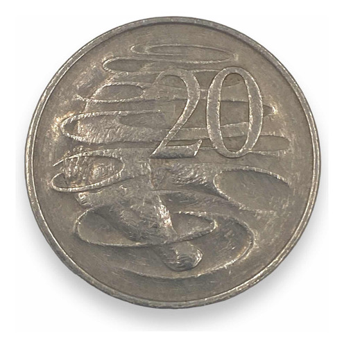 Antigua Moneda 20 Centavos País De Oceanía Australia 1967 (Usado)
