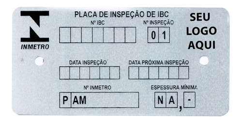 Etiqueta De Inspeção De Ibc Inmetro