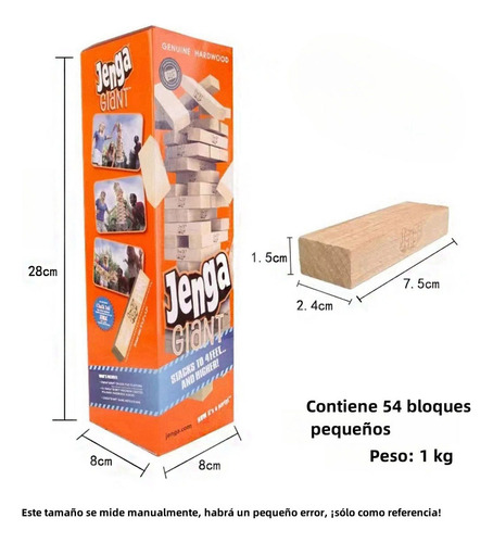 Conjunto Clássico De Blocos De Madeira Jenga