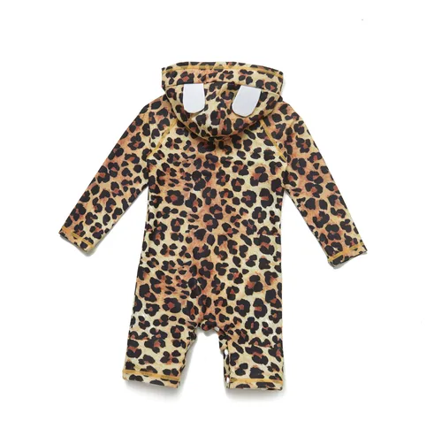 Traje De Baño Bebé Niñas Protección Solar Uv Con Broches Ykk