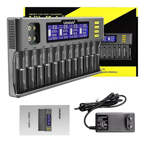 LiitoKala Lii-S8 Cargador de baterías 8 Ranuras 5V 2A 4.2V 1A