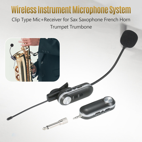 Transmisor De Micrófono Inalámbrico Trumbone Sax Receiver Uh