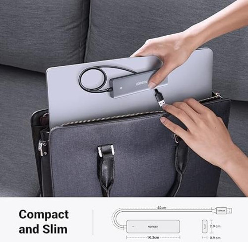 Hub Usb Ugreen 4 Puertos: Usb A, Usb C Y 3 Adaptadores