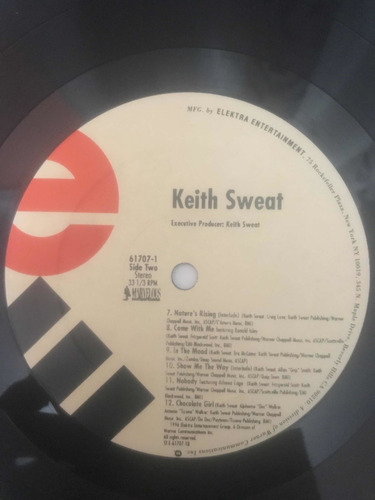 Disco Lp - Keith Sweat (Usado)