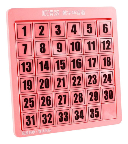 Rompecabezas Digitales Juguetes Matemáticas Rosa 35 Cubos