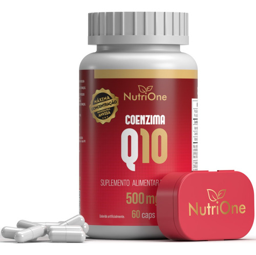 Coenzima Q10 60 Caps 200mg Máxima Concentração - Nutrione Sabor Without Flavor