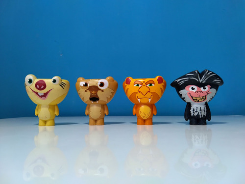 Muñecos Sid, Scrat , Cap Tripa, Diego X 4 (era Del Hielo 4) (Usado)