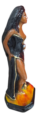 Imagen Estatuilla Pomba Gira Maria Padilla 40cm Yeso Negro