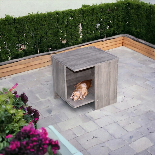 Casa Para Perro Hogare Razas Medianas Casa Para Mascotas Color Gris Oscuro