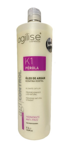 Imagem 1 de 5 de Progressiva Sem Formol Agilise K1 Pérola 1 Litro + Brinde