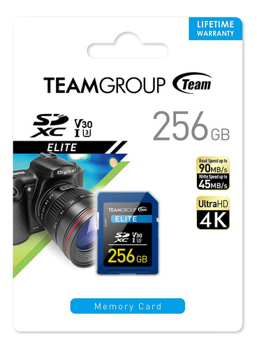Teamgroup Elite Uhs-i U3 V30 Uhd De 256 Gb, Speed De...