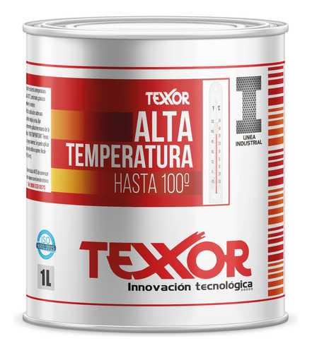 Esmalte Alta Temperatura 1lt 100 Grados- C: Aluminio Texxor