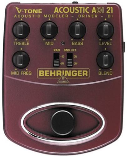 Adi21 Pedal Behringer V-tone Adi 21 P/ Violão - Original 