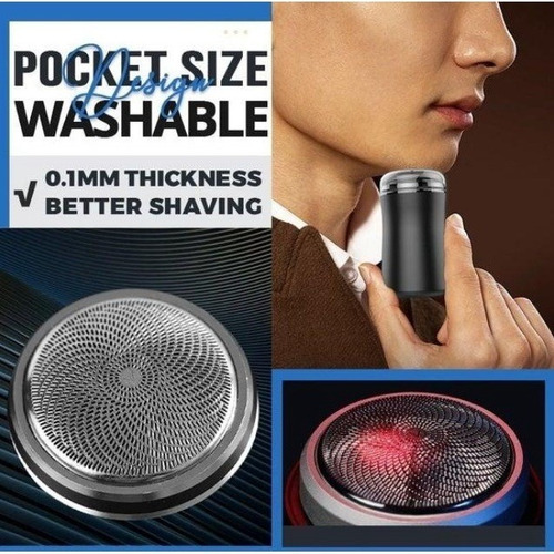 1pc Mini Barbeador Elétrico Impermeável Lavável Portátil