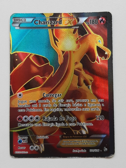 Charizard Ex Full Art 100 106 Pokemon Tcg Xy Flashfire Mercadolivre