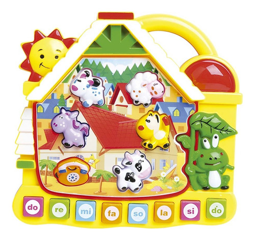 Brinquedo Educativo Infantil Paradise Casinha Com Luz E Som